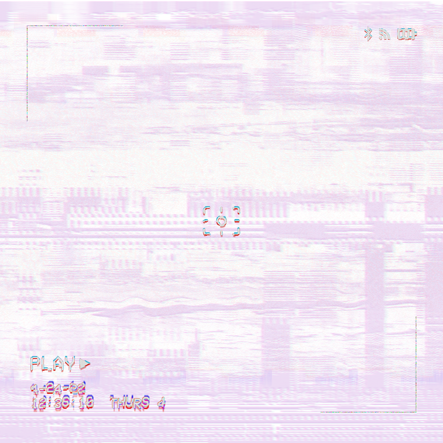 Polarized Frame with White Noise and Glitch